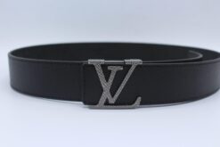Black Taiga Leather Belt - Brands Gateway