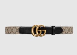Double G Belt Black 35 MM - Brands Gateway