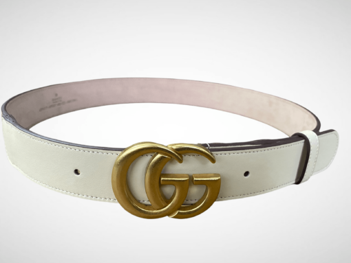 Double G Belt Cream 35 MM - Brands Gateway