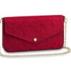 Félicie Pochette Red Monogram - Brands Gateway