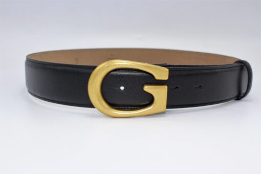 G Bronze Buckle Leather Belt 40mm - Brands Gateway