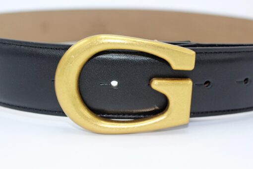 G Bronze Buckle Leather Belt 40mm - Brands Gateway
