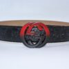 Gucci Signature leather with Black&Red Buckle - Brands Gateway
