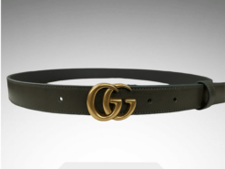 Leather Belt Gold Buckle 25mm - Brands Gateway