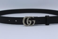 Leather Belt Gold / Silver Buckle 25mm - Brands Gateway