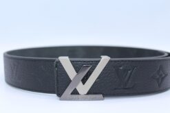 New Buckle Black Leather Belt - Brands Gateway