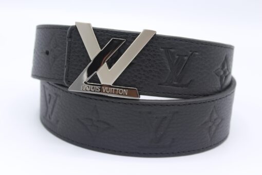 New Buckle Black Leather Belt - Brands Gateway