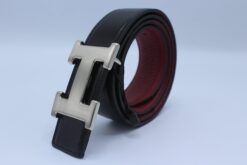 Reversible Buckle Leather Belt - Brands Gateway