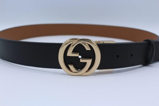 Reversible GG Buckle Leather Belt - Brands Gateway