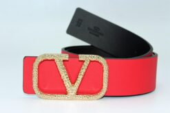 REVERSIBLE V LOGO SIGNATURE BELT IN GLOSSY CALFSKIN 40 MM - Brands Gateway