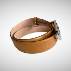 Signature Leather Belt Brown - Brands Gateway