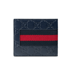 Signature Web wallet Navy Blue - Brands Gateway