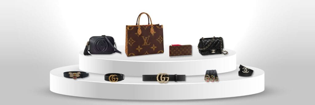 luxury replica designer belts and bags USA