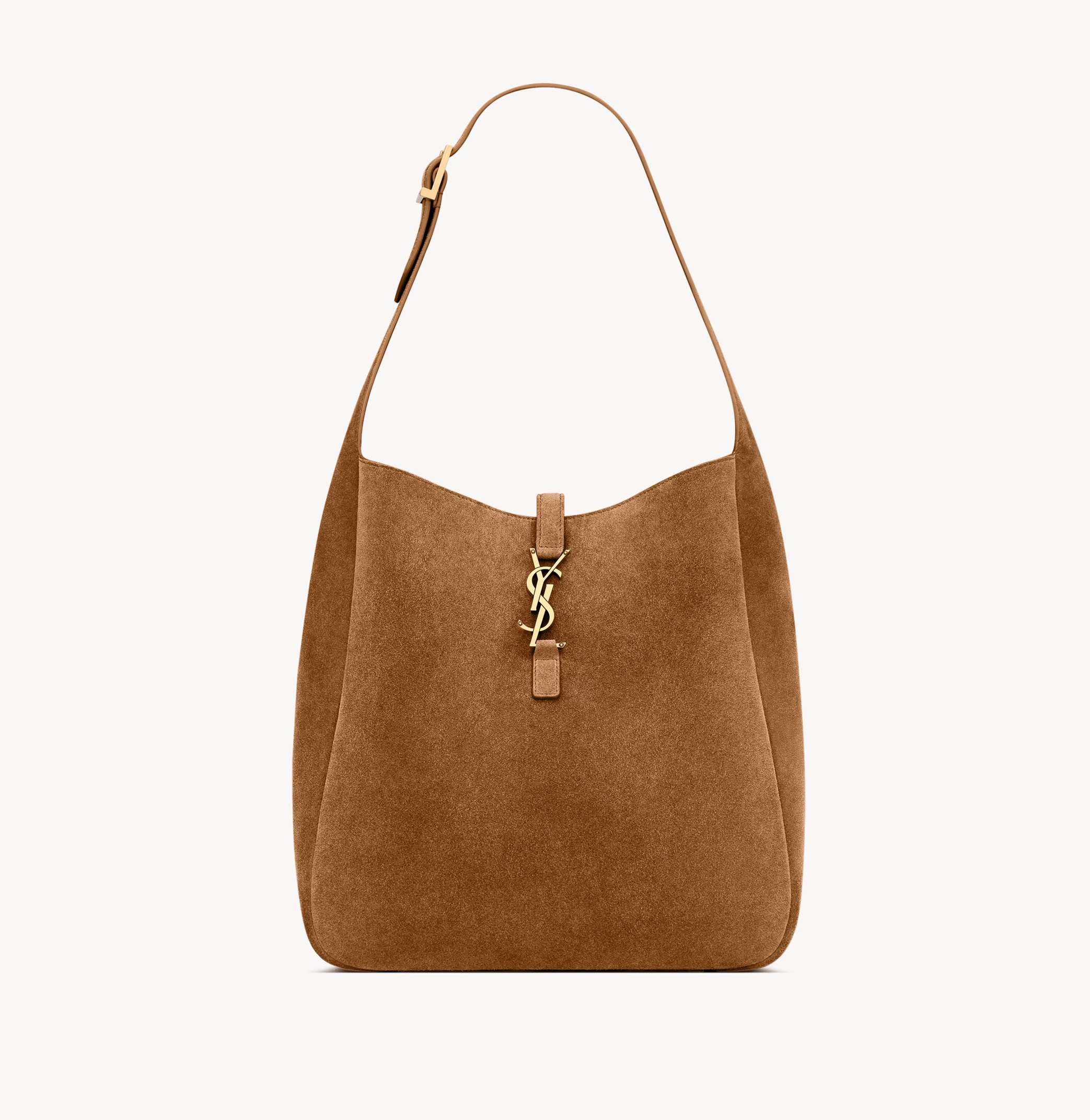 YSL Le 5 A 7 Brown Suede Hobo Bag USA | BeltActive