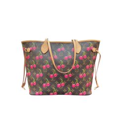 Cherry Monogram Neverfull MM Style Tote Bag