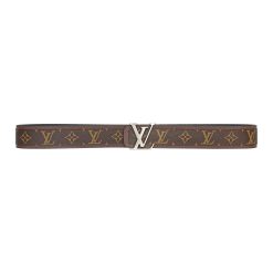 Alternative view of Brown Monogram style Leather Belt Amazing Brown