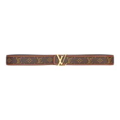 Alternative view of Brown Monogram style Leather Belt Amazing Camel