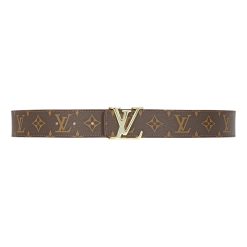 Brown Monogram style Leather Belt Amazing