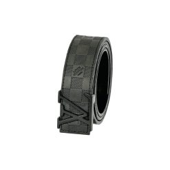 Alternative view of Black Damier Leather Belt