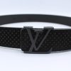 Black Suede Leather Belt