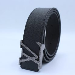 Alternative view of Black Taiga Leather Belt