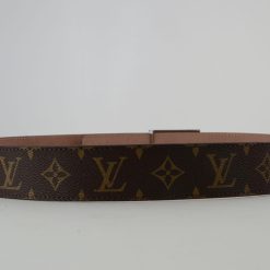 Alternative view of Brown Monogram New Buckle Leather Belt
