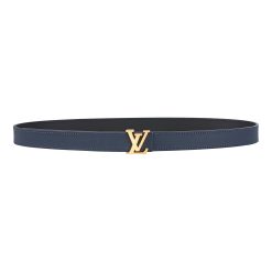 Alternative view of Reversible Dark Blue / Black Leather Belt 25 mm