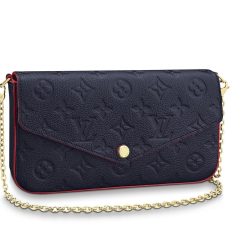 Félicie Pochette Navy Blue Monogram