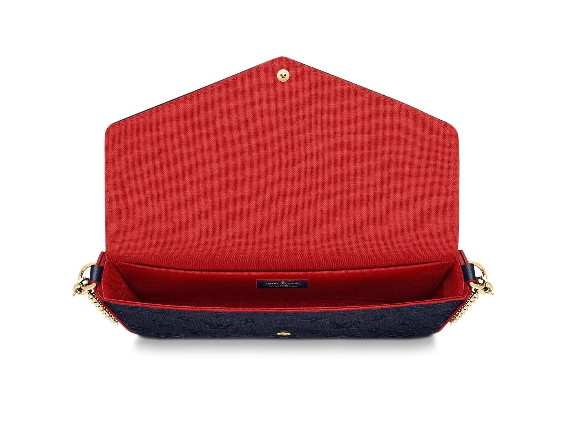 Félicie Pochette Navy Blue Monogram - Image 4