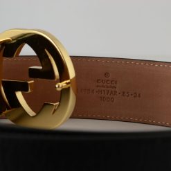 Alternative view of GG Red & Green Stripe Gold Buckle