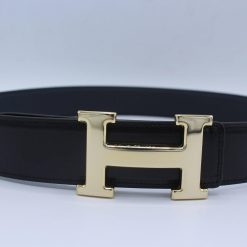 Alternative view of H Buckle Belt Reversible Dark Blue&Black Belt