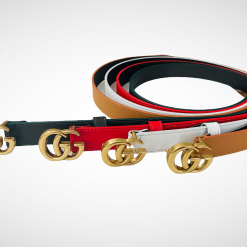 Leather Belt Gold Buckle 25mm