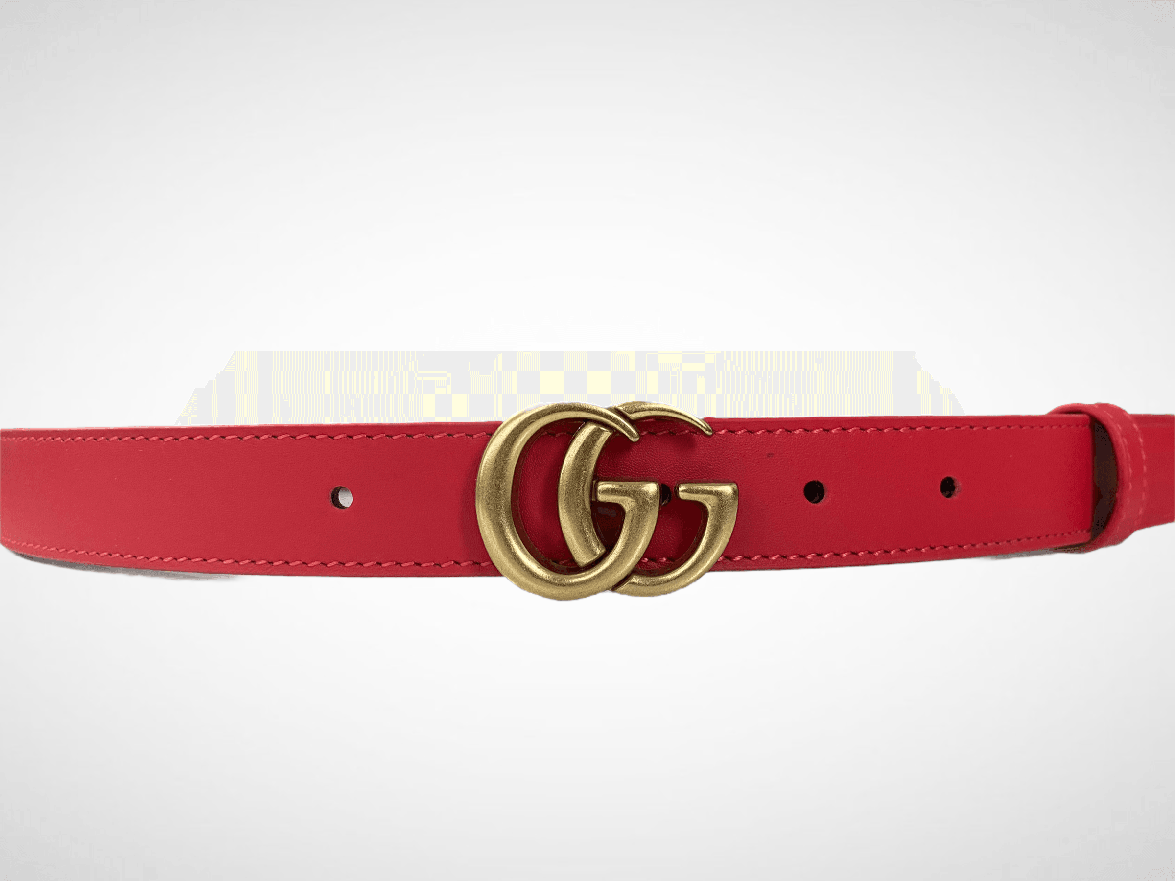 Leather Belt Gold Buckle 25mm - Image 3