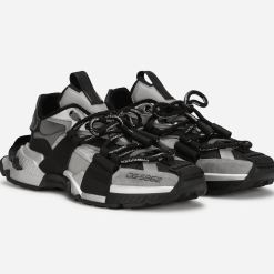 Alternative view of Mixed-materials Space Sneakers