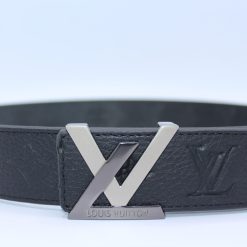 New Buckle Black Leather Belt