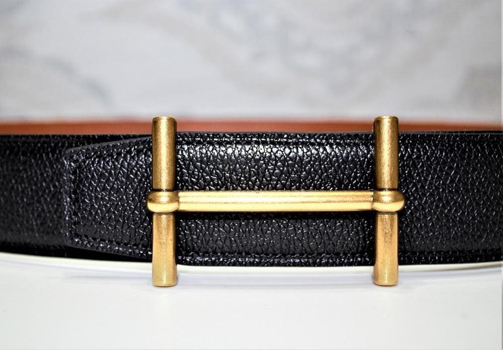 New Reversible Buckle Belt Brown&Black 40 mm