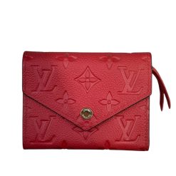 Victorine Wallet Red Monogram