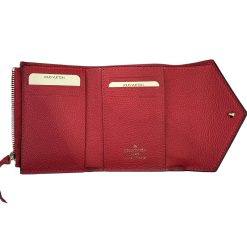 Alternative view of Victorine Wallet Red Monogram
