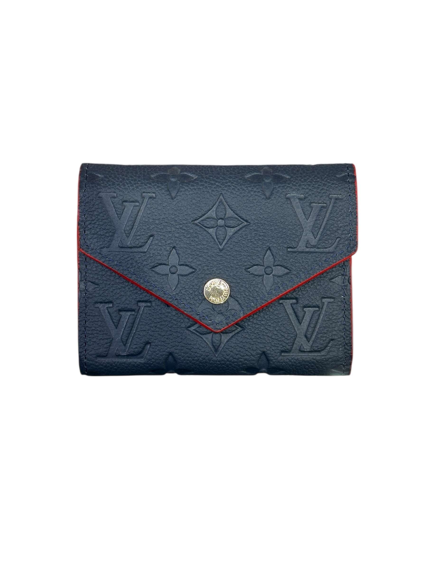 Victorine Wallet Navy Blue Monogram