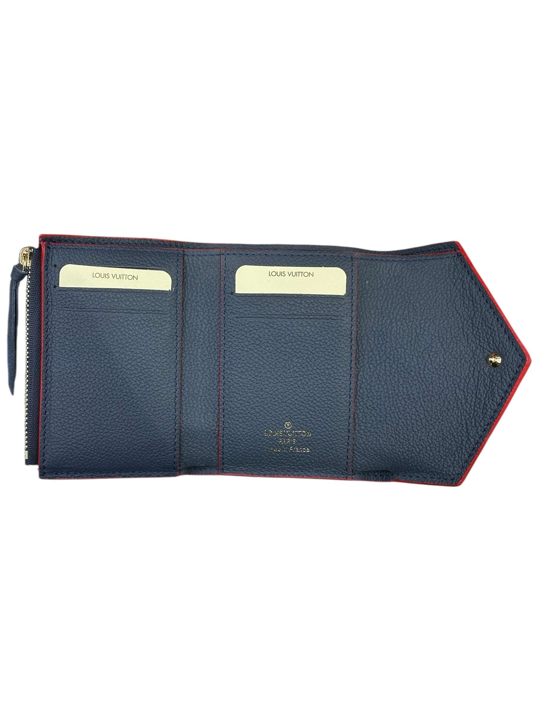 Victorine Wallet Navy Blue Monogram - Image 2