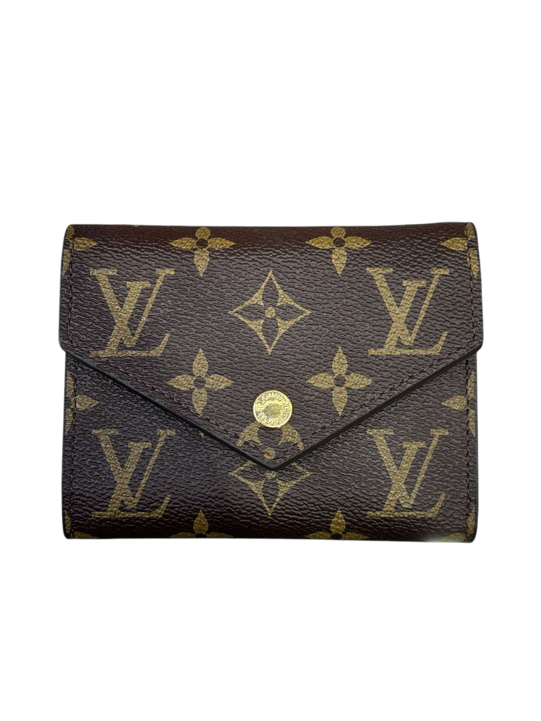 Victorine Wallet Red Monogram Canvas - Image 2