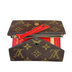 Victorine Wallet Red Monogram Canvas