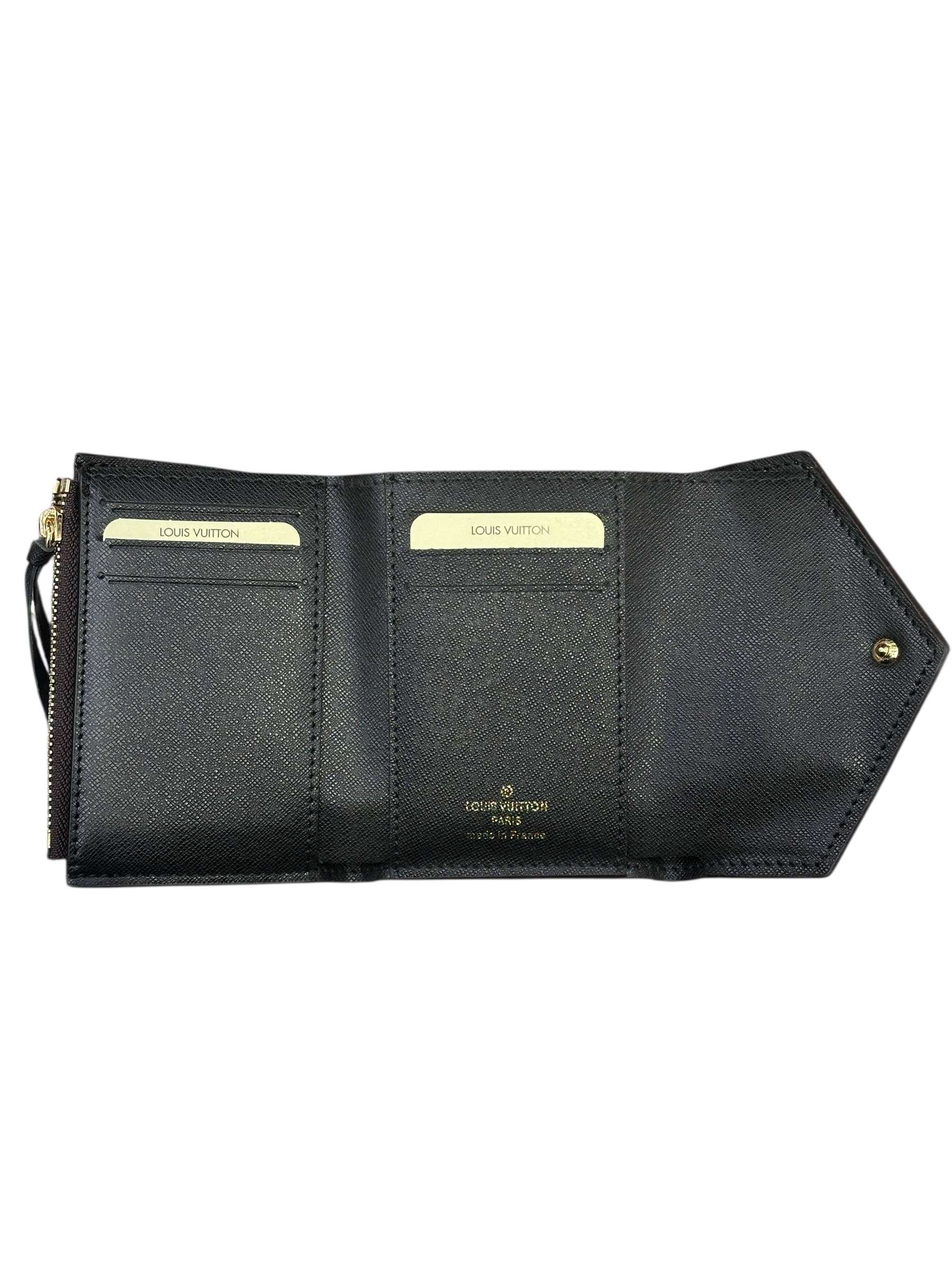 Victorine Wallet Black Monogram Canvas - Image 3
