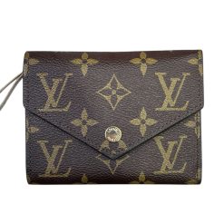 Alternative view of Victorine Wallet Gray Monogram Canvas