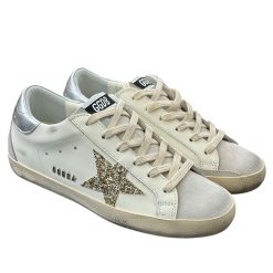 Women's Super-Star with suede star and silver heel tab