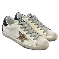 Women's Super-Star with suede star and black heel tab