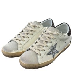 Women's Super-Star with suede star and black heel tab