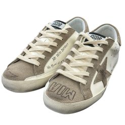 Women's Super-Star with suede star and beige heel tab