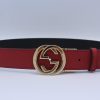 Reversible GG Buckle Leather Belt