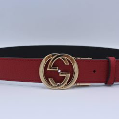 Reversible GG Buckle Leather Belt